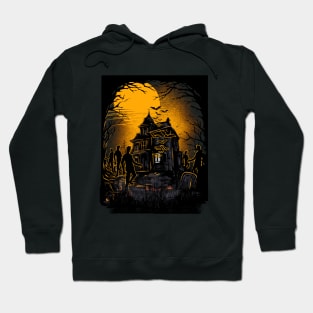 Halloween zombies are romping around the house Hoodie